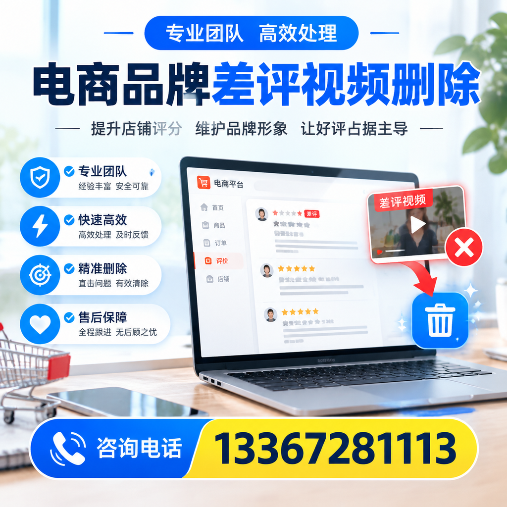 如何在通化快速处理电商品牌差评视频删除问题?